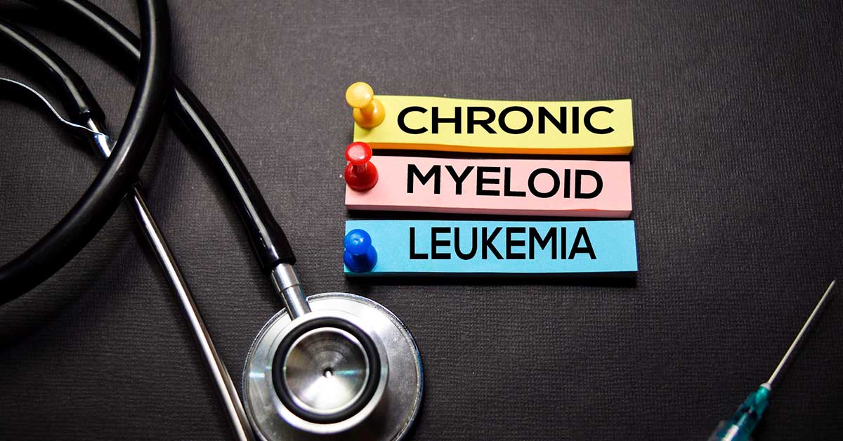 Chronic Myeloid Leukemia text on Sticky Notes