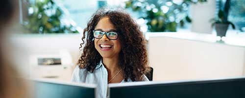 Woman in Call Center