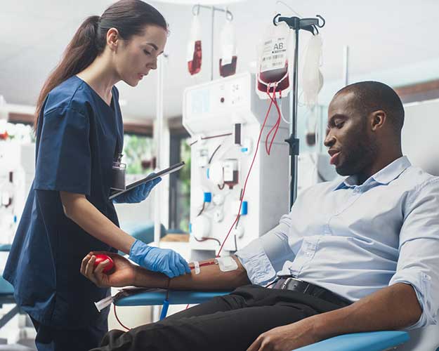 Man Donating Blood